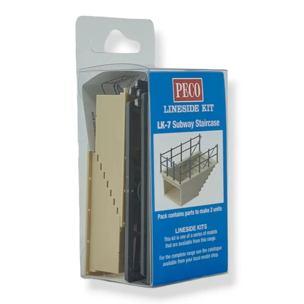 2 Passages souterrains de quai - Peco LK7 - HO 1/87 - 60 x 34 x 20mm - 2