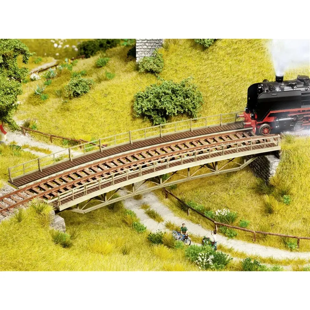 Tablier de pont courbe avec tête de pont - Noch 67026 - HO 1/87 - 4