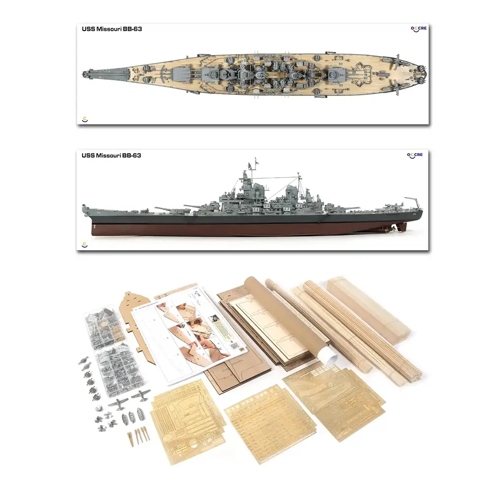 Maquette de bateau USS Missouri (BB-63) - Occre 16002 - 1/200 - 10