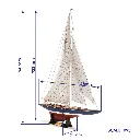 Maquette Yacht Endeavour – America’s Cup 1934 - Occre 12013 - 1/75 - 2