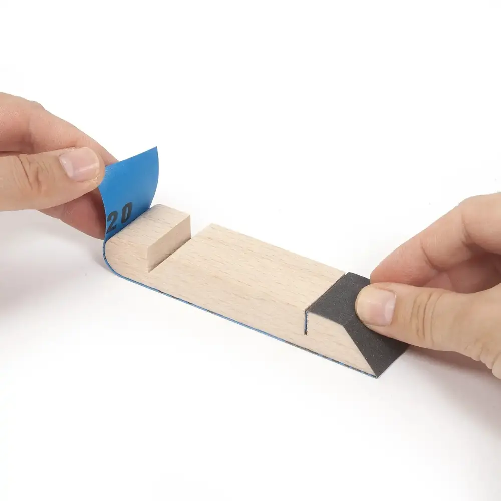 Pack de papier de verre (P-80 + P-150 + P220) + éponge de ponçage - Occre 19156 - 6