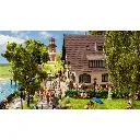 Taverne avec jardin à bière NOCH 66401 - HO 1/87 - 189x172x185mm - 3