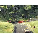 2 Routes Nationales - Virage - Gris - NOCH 60704 - Échelle HO - Largeur 80 mm  - 4