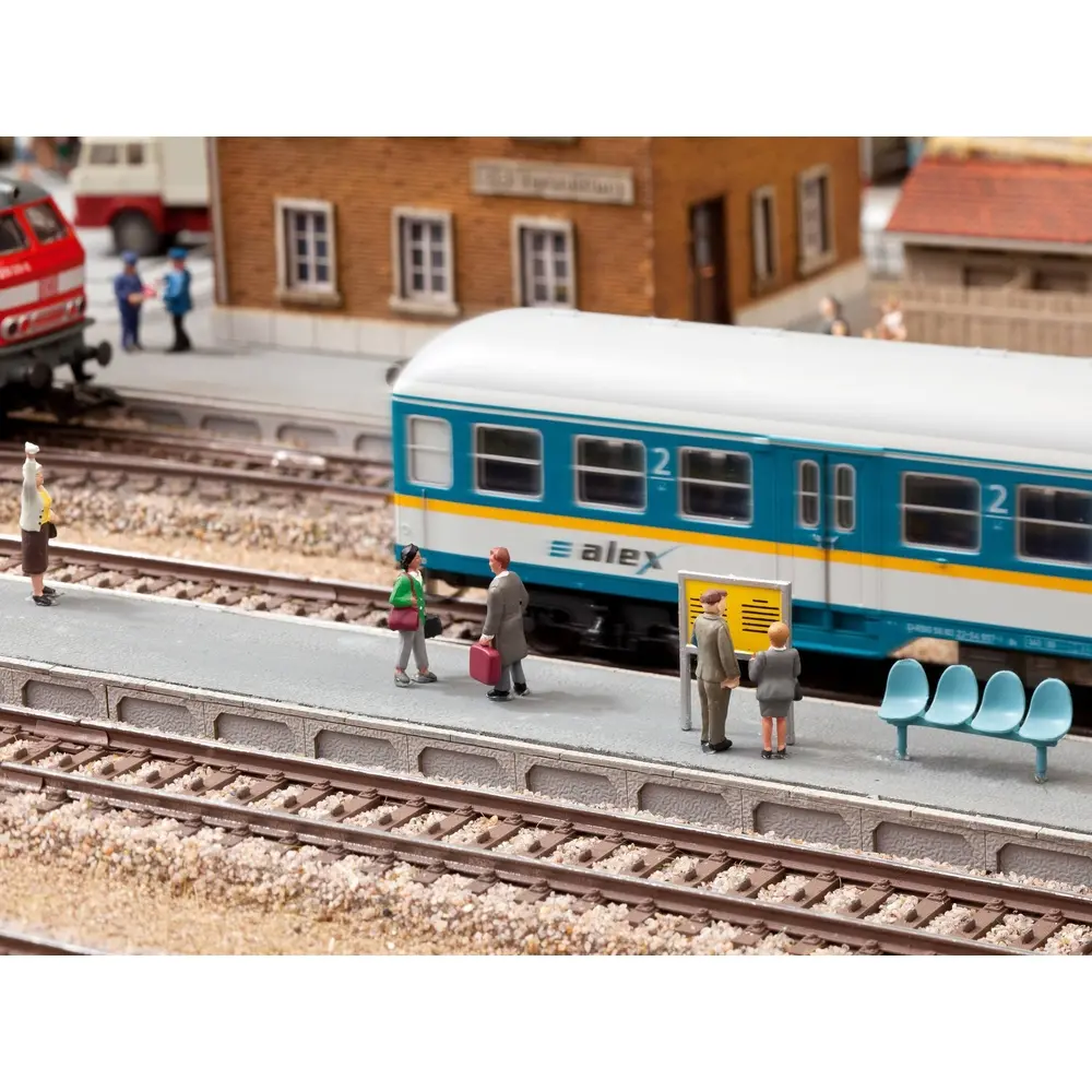Quai de gare universel NOCH 66008 - HO 1/87 - 271 x 83 mm - 3