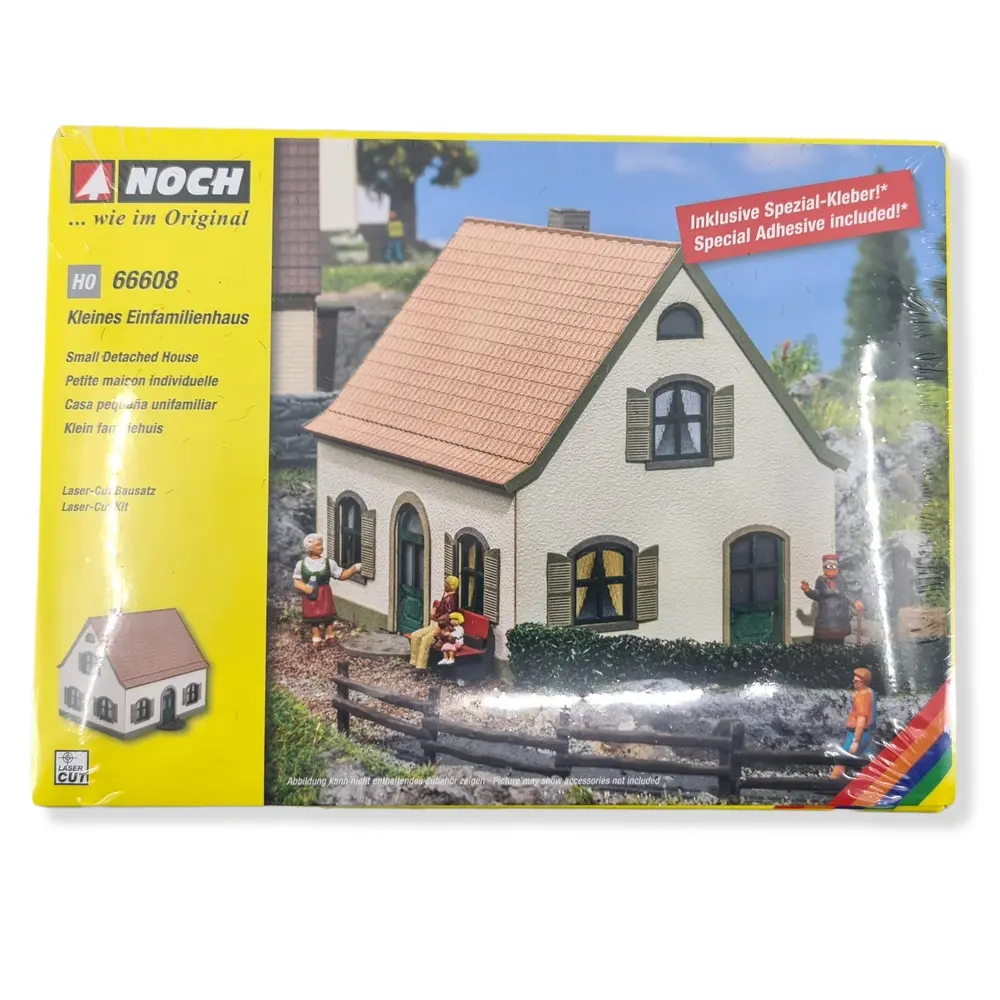 Petite maison individuelle Laser-cut - NOCH 66608 - HO 1/87 - 107x107x84 mm - 5