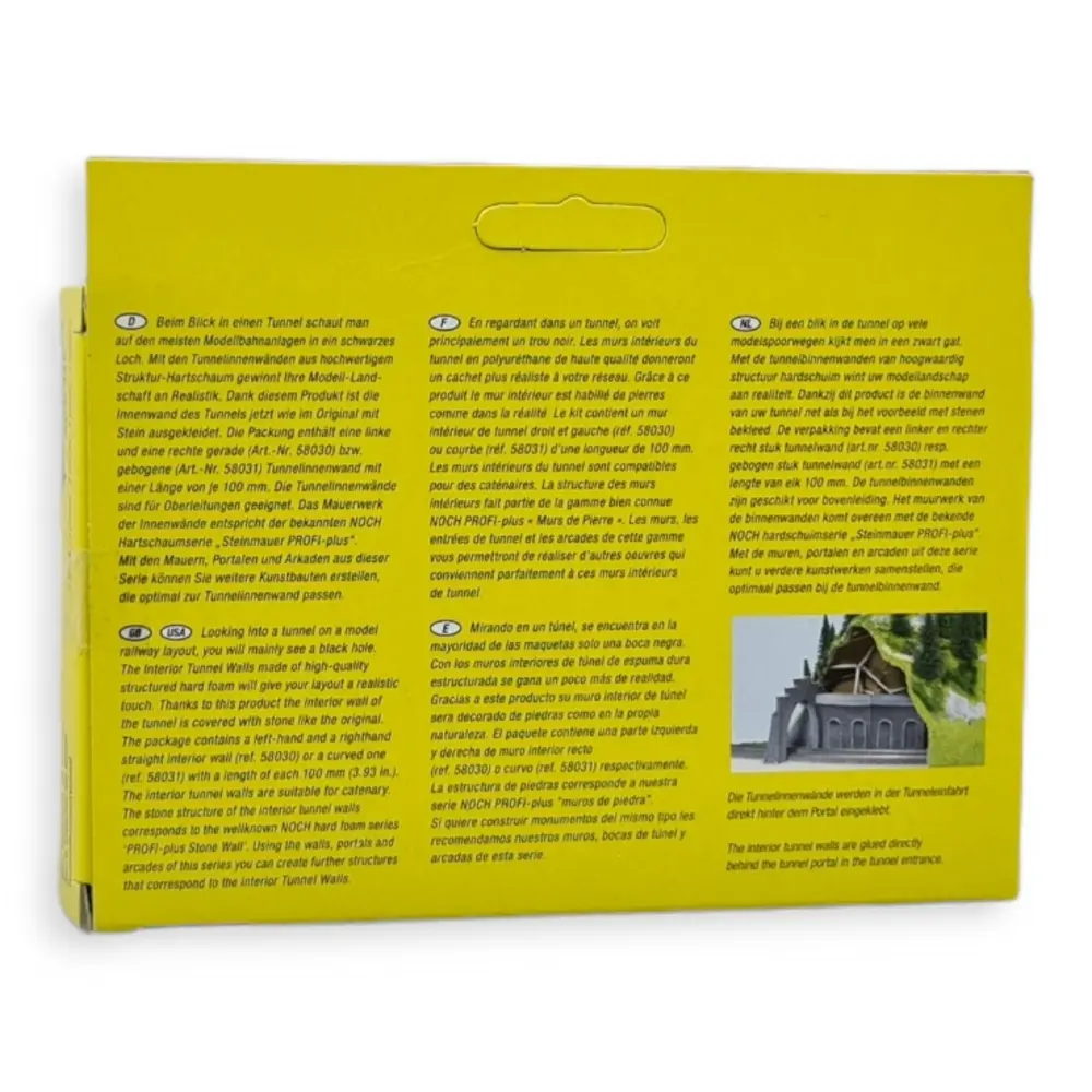 2 Parois intérieures de tunnel - NOCH 58030 - HO | HOe | HOm - 6
