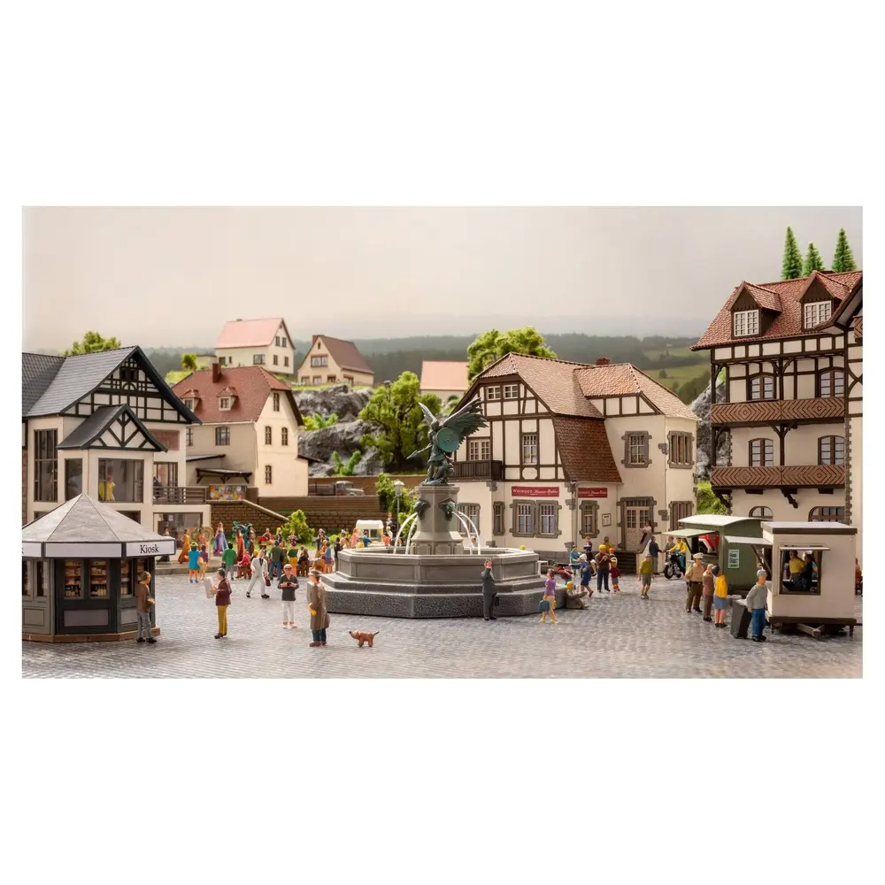 Fontaine de la ville Walkyrie - NOCH 66455 - HO 1/87 - 100x100x75 mm - 2