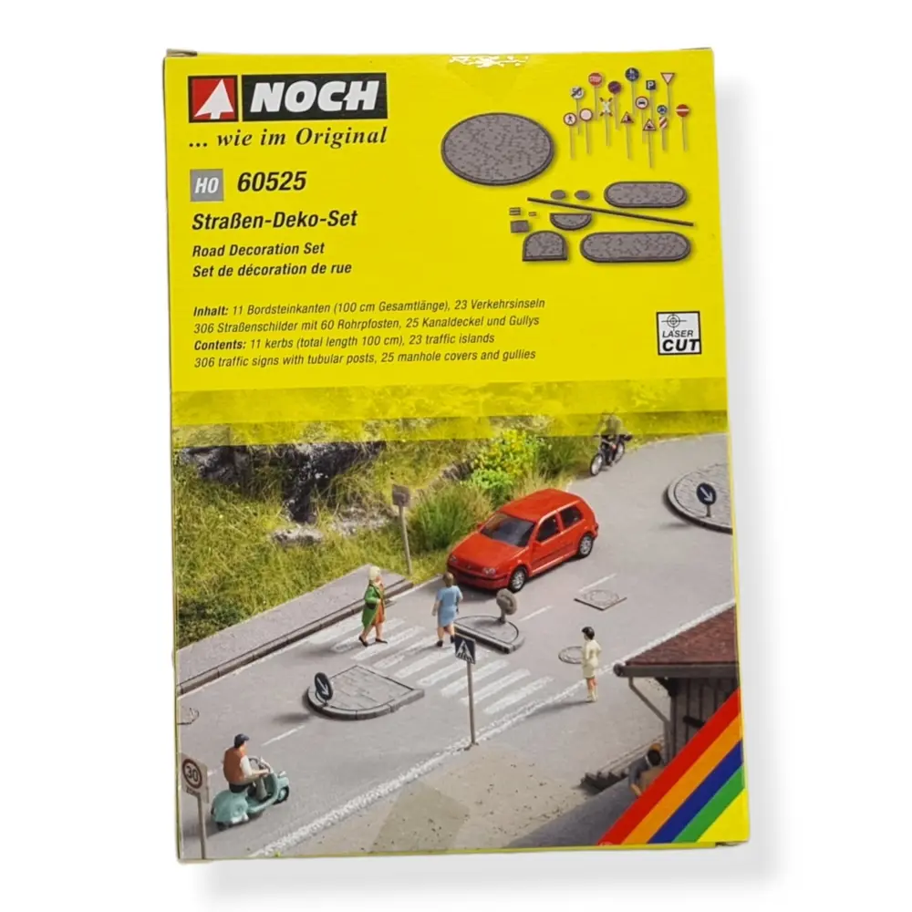 Kit décoration de la route Noch 60525 - HO 1/87 - 3