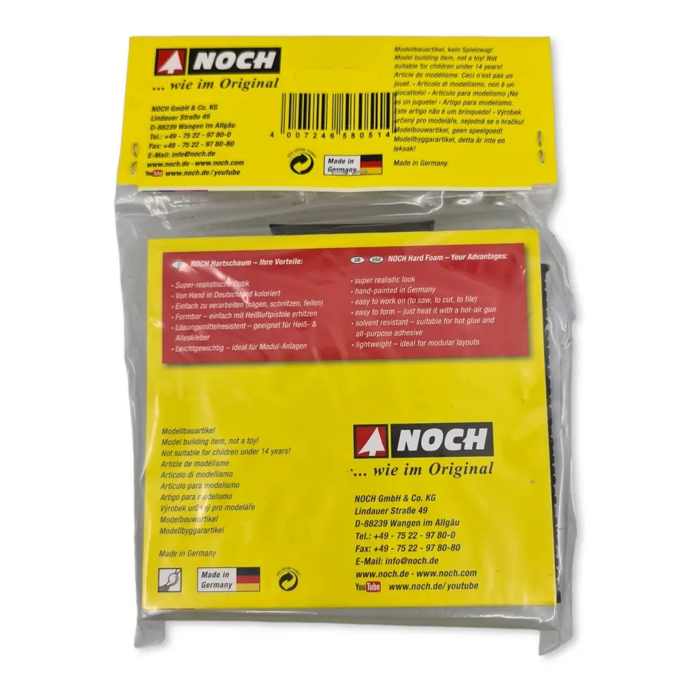 Entrée de tunnel 1 voie Noch 58051 - HO 1/87 - 135 x 125 mm - 3