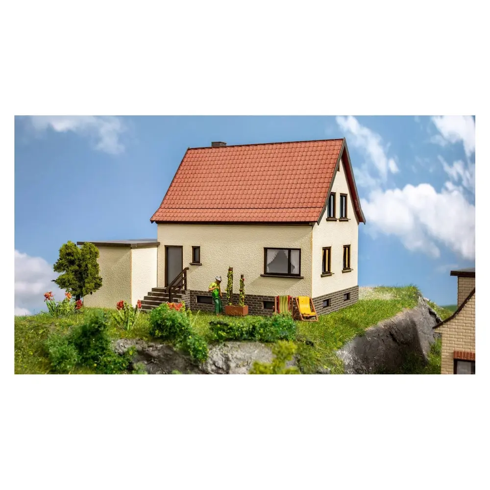 Maison de lotissement, garage - NOCH 66606 - HO 1/87 - 132x126x95 mm - 4