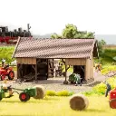 Dépot/hangar, Laser-cut NOCH 66716 - HO 1/87 - 109x67x64 mm - 2