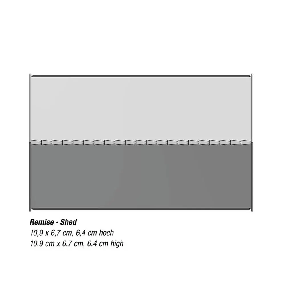 Dépot/hangar, Laser-cut NOCH 66716 - HO 1/87 - 109x67x64 mm - 3