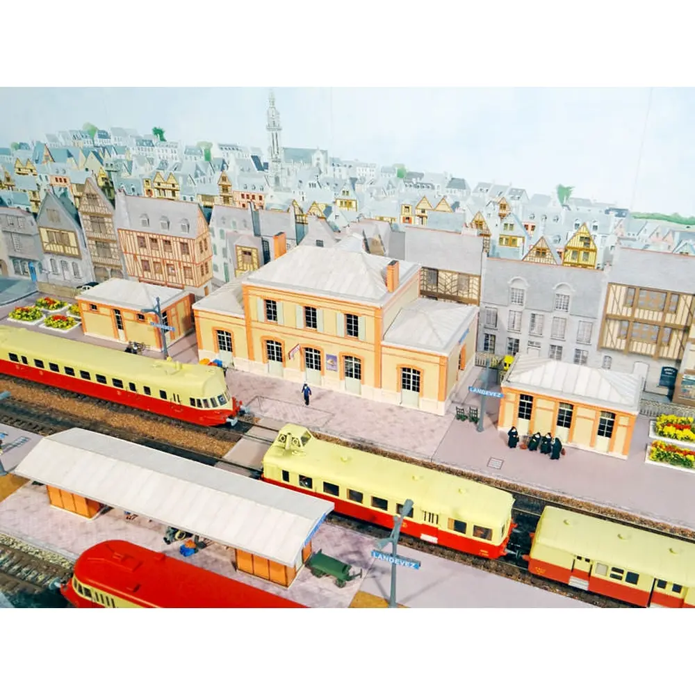 Bâtiment voyageurs OUEST avec ailes (Dozulé-Putôt) - Régions et Compagnies GAR201 - HO 1/87  - 3