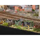 Jardin Cheminot : Cabanes, Appentis, Clapier, Poulailler, Châssis, Outils, Fût - Régions et Compagnies CIT007 - HO 1/87 - 2