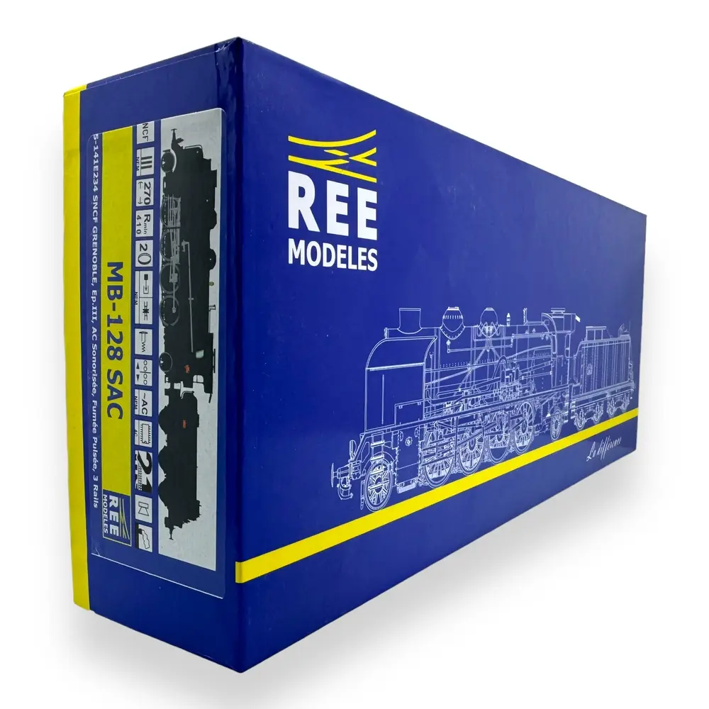 Locomotive 5-141 E 234 "Grenoble" - REE MODELES MB128SAC - SNCF - HO 1/87 - DCC SON - 4