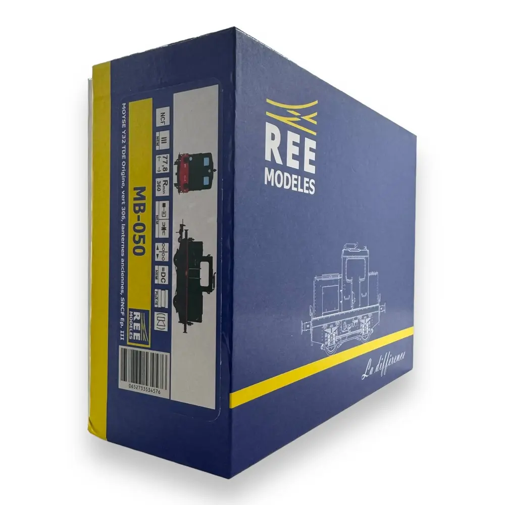 Locotracteur MOYSE 32 TDE | Vert306  Bande rouge - analogique - REE MODELES MB050 - SNCF - 4