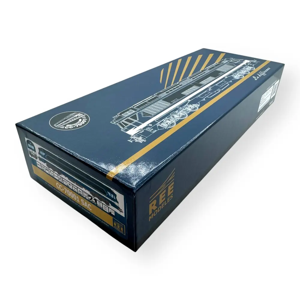 Locomotive diesel CC 70001 - Ree Modèles CC70001SAC - HO 1/87 - SNCF - Ep III - Digital sound fumigène - 3R - 4