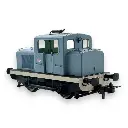 Locotracteur MOYSE 32 TDE | bleu industriel & Bande blanche -DC- REE MODELES MB092 SNCF - 2