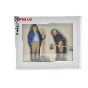 Lot de 2 personnages fermier et fermière Preiser 45071 - G : 1/22.5 - 2
