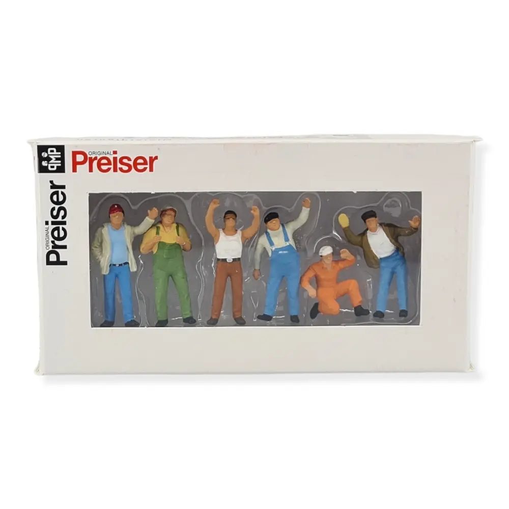 Lot de 6 figurine pêcheurs/routiers PREISER 68202 O 1/50 - 2
