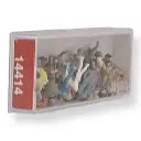 Foule à la fête du village - PREISER 14414 - HO 1/87e - 3