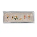 Lot de 6 personnages à la plage avec parasol Preiser 79070 - N 1/160 - 2