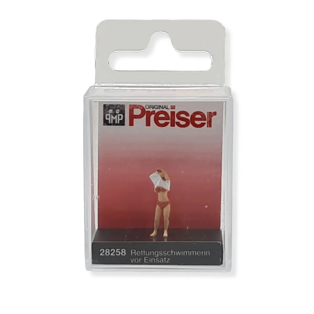 Une sauveteuse en pleine action PREISER 28258 - HO 1/87 - 2