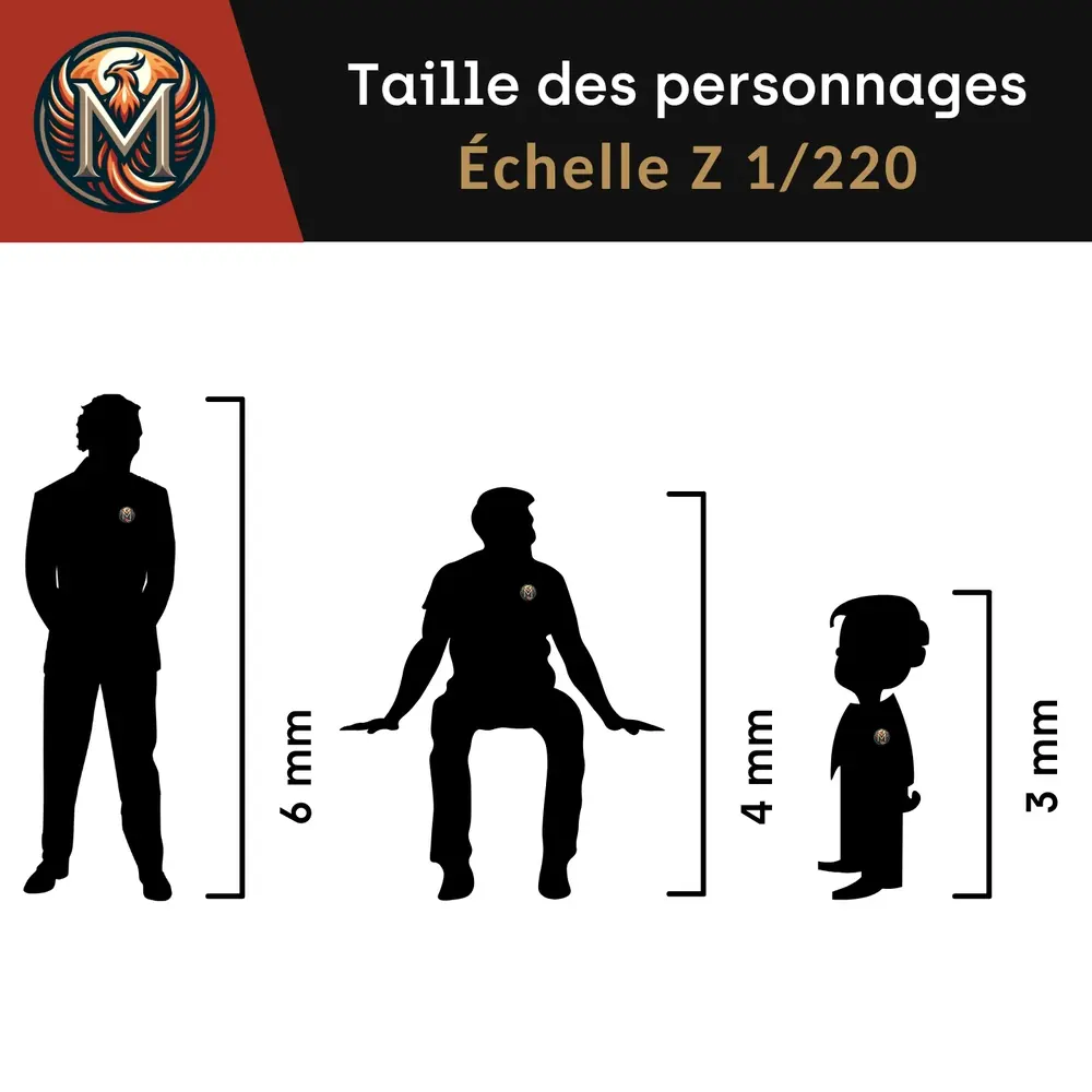 Lot de 6 Passagers Assis - Preiser 88554 - Z 1/220 - 2