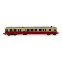 Remorque d'autorail ZR 27119 - R37 H0 41254 - HO 1/87 - SNCF - Ep III - Analogique - 2R - 3
