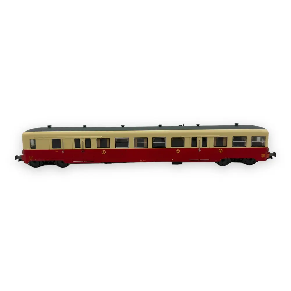 Remorque d'autorail ZR 27110 - R37 H0 41253 - HO 1/87 - SNCF - Ep III - Analogique - 2R - 3