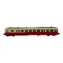 Remorque d'autorail ZR 27110 - R37 H0 41253 - HO 1/87 - SNCF - Ep III - Analogique - 2R - 3