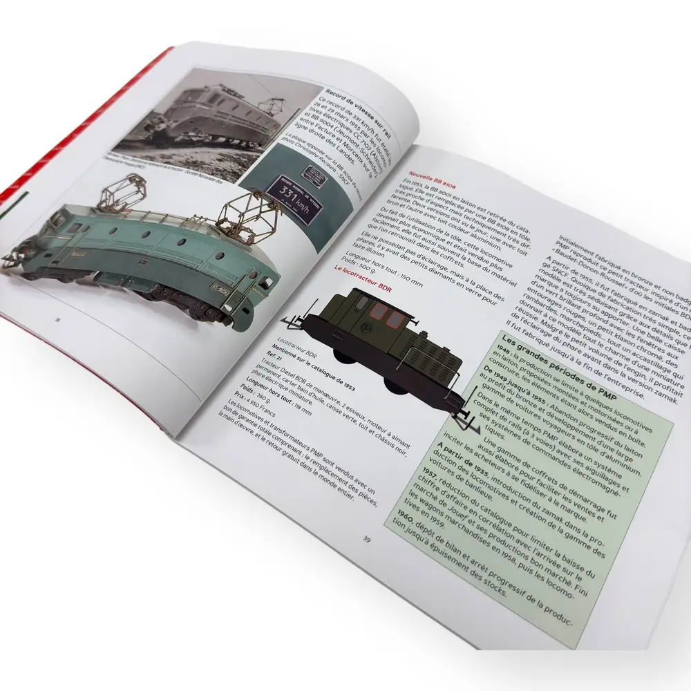 Livre PMP, Chemins de Fer Électriques miniatures en HO des années 1946 - 1960, L'histoire de la marque - Didier LEPLAT - 4