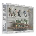 Lot de 5 bûcherons en train de scier du bois - Preiser 10495 - HO 1/87e - 2