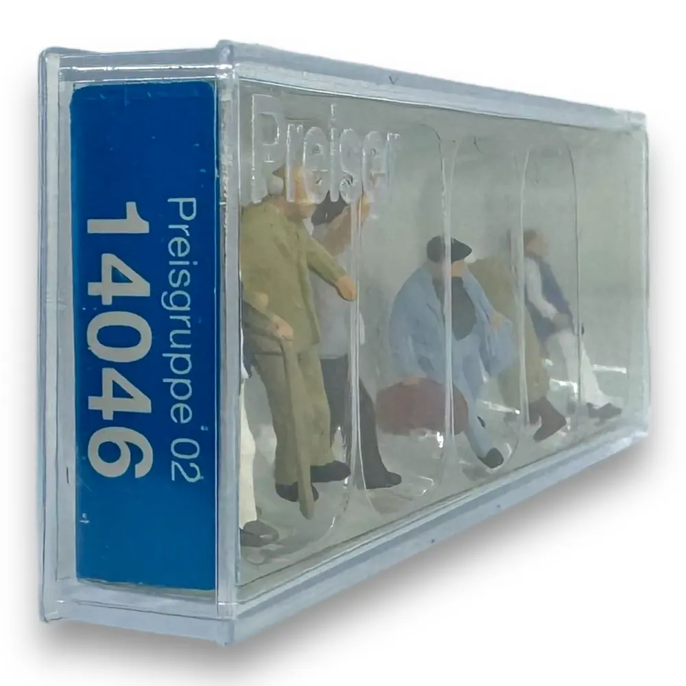 Voyageurs et agents d'accueil - PREISER 14046 - HO 1/87 - 3