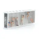 6 personnages à la plage - Preiser 10071 - HO 1/87 - 2