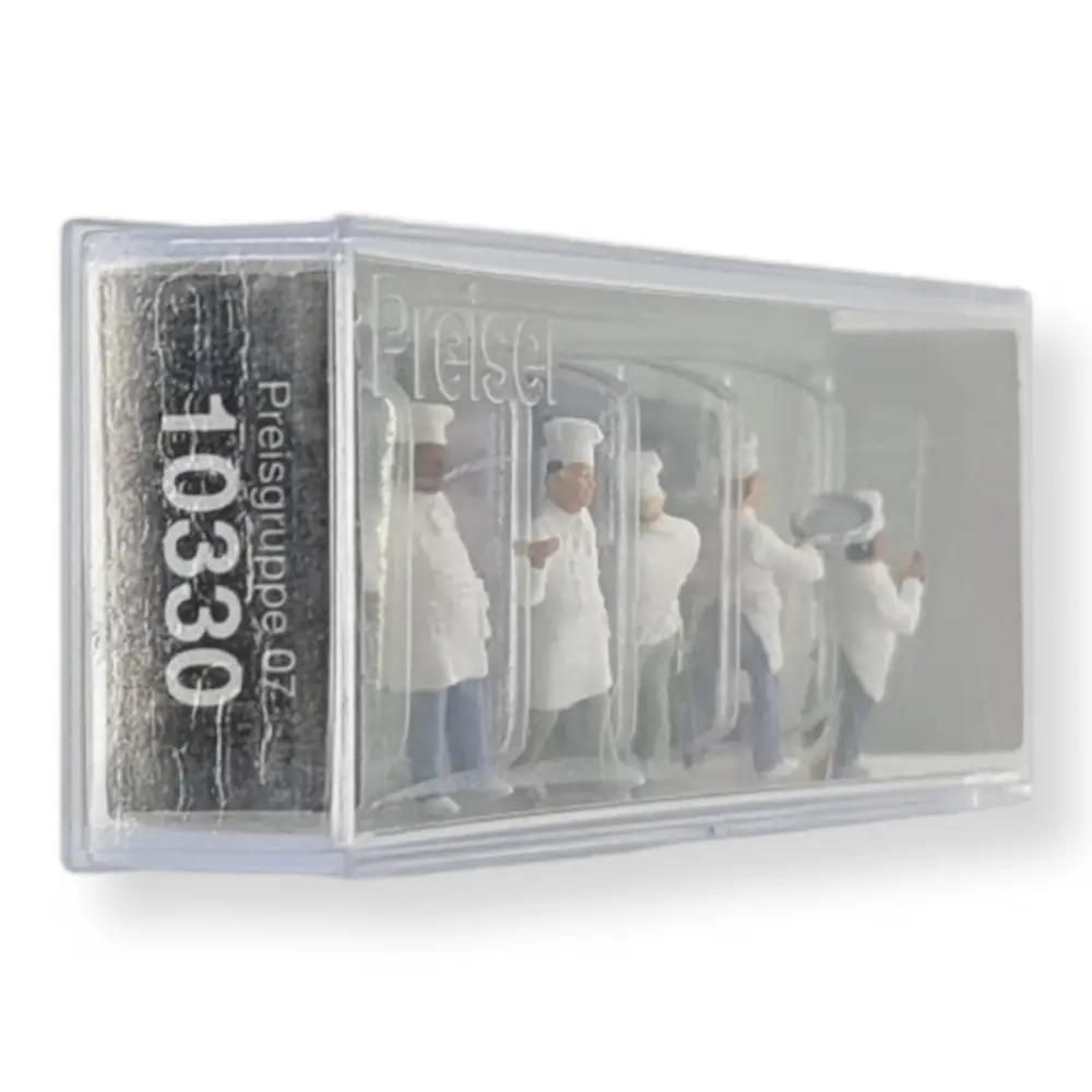 Lot de 5 chefs cuisiniers II PREISER 10330 - HO 1/87 - 2