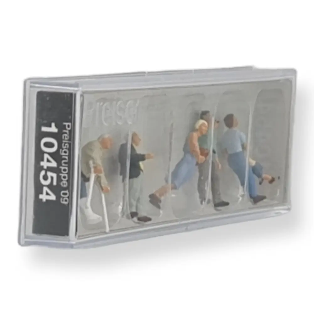 Lot de 6 passants - PREISER 10454 - HO 1/87e - 2