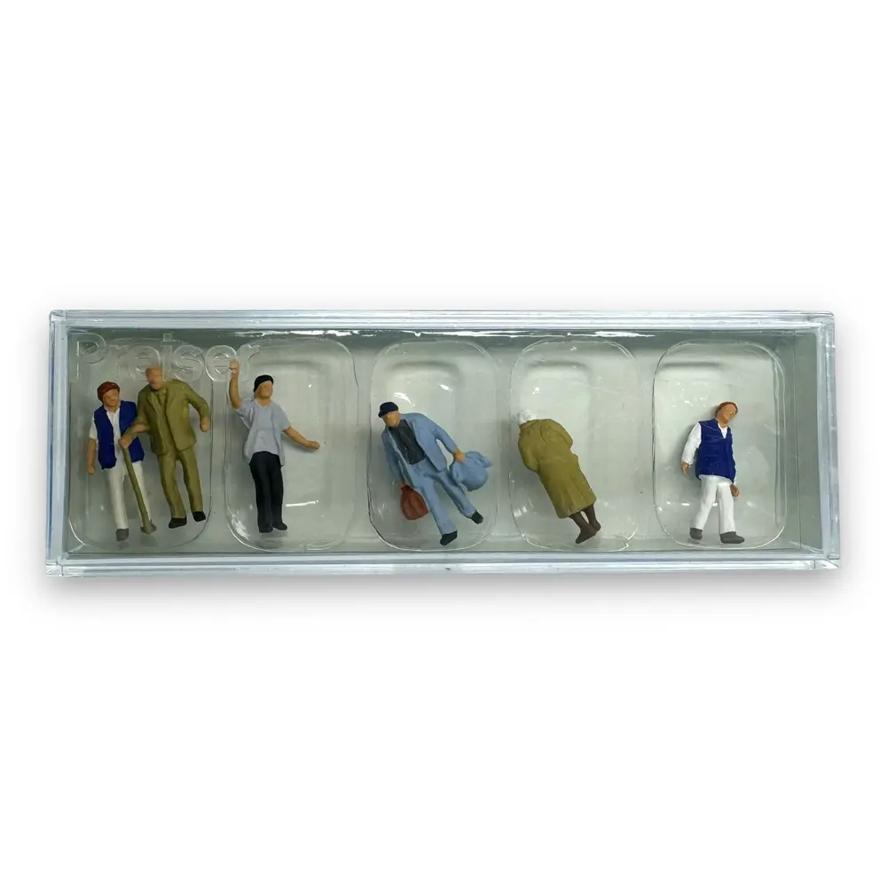 Voyageurs et agents d'accueil - PREISER 14046 - HO 1/87 - 2