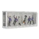 Lot de 6 employés / personnels de gare PREISER 10010 - HO 1/87 - 2