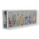 Pack de 6 Fermiers - Figurine - PREISER 10040 - Échelle HO : 1/87ème - 2