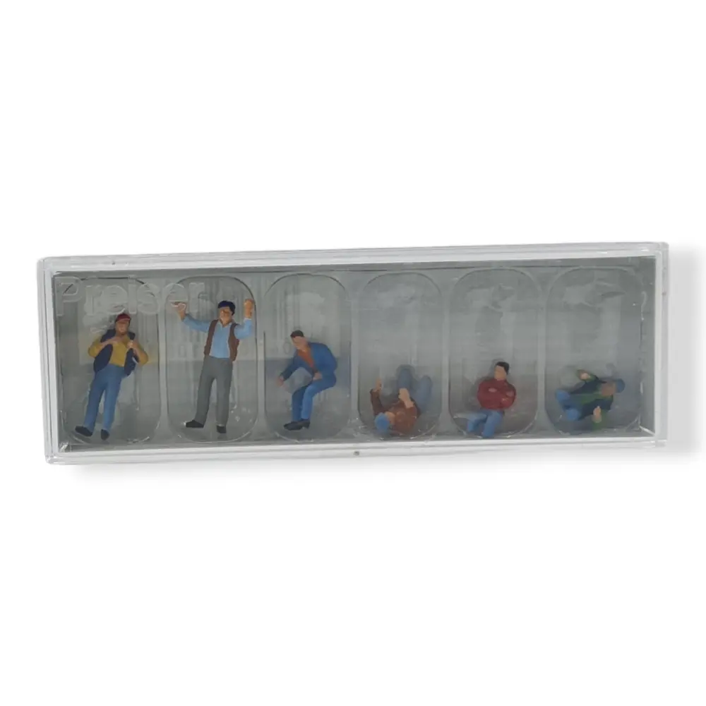 Pack de 6 Camionneurs - Figurine - PREISER 10038 - Échelle HO : 1/87ème - 3