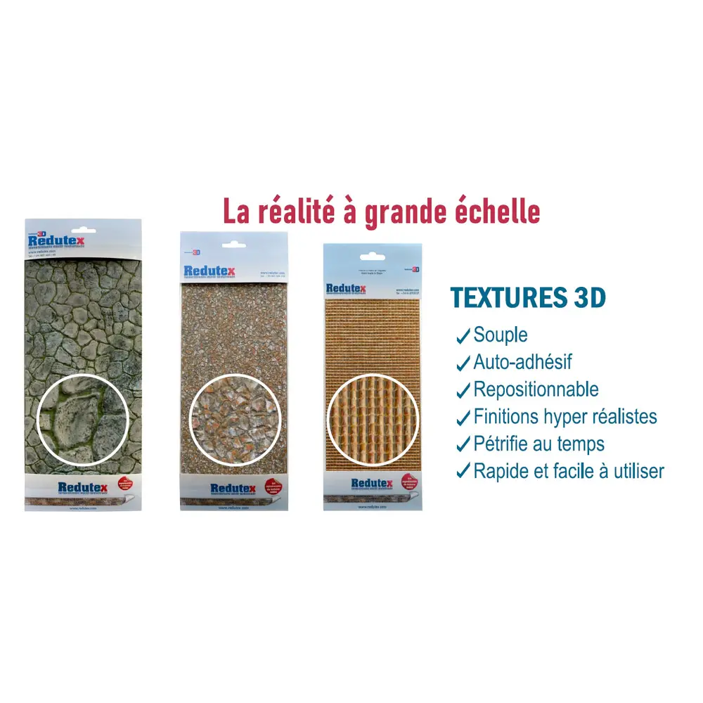 Plaque de décors Redutex 160TT113 - N 1/160 - Tuile en tube - 2