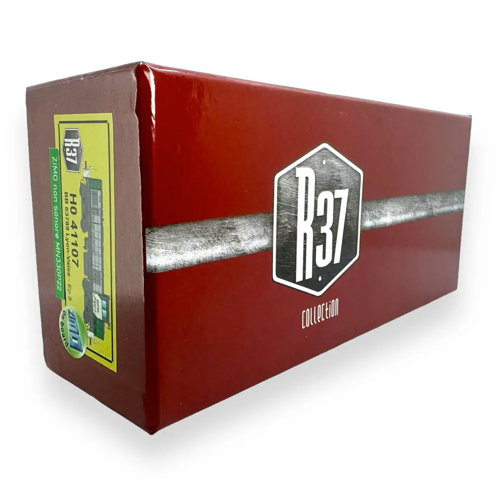 Locomotive Diesel BB63789 FRET Dépôt Lyon-Vaise - DC sans son R37 HO41107DC SNCF - HO  - 4