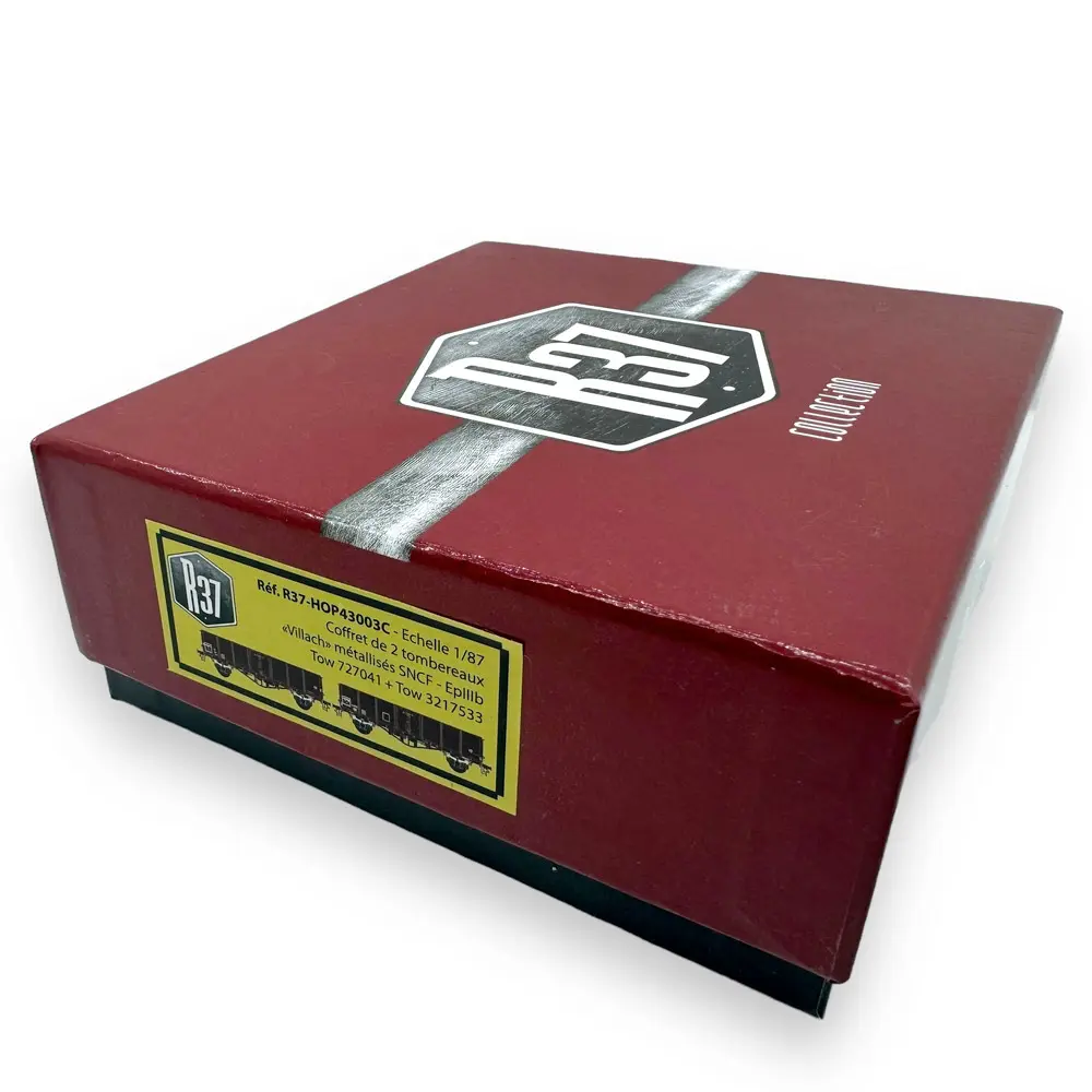 Set de 2 wagons tombereaux "Villach" - R37-HOP43003C - HO 1/87 - SNCF - Ep III - 2R - 4