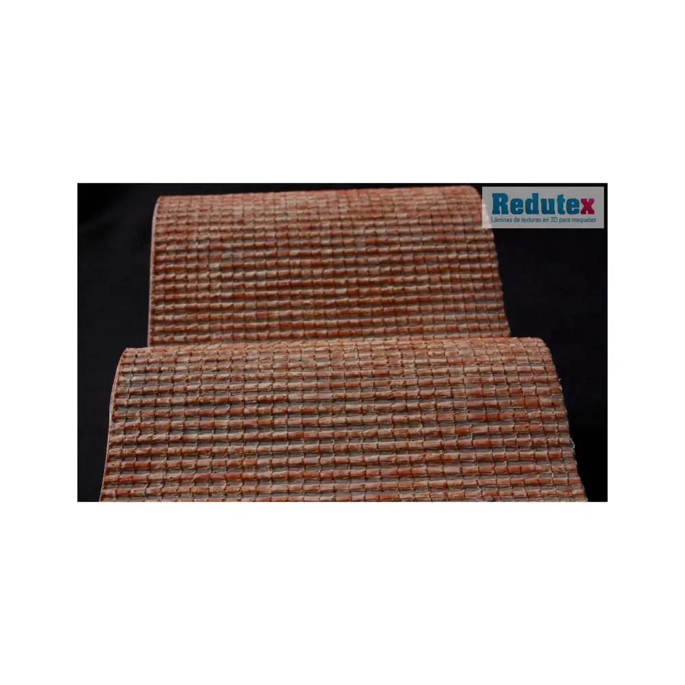 Plaque de décors Redutex Rouge Polychrome 087TA123 - HO 1/87 - Tuile Arabe - 4