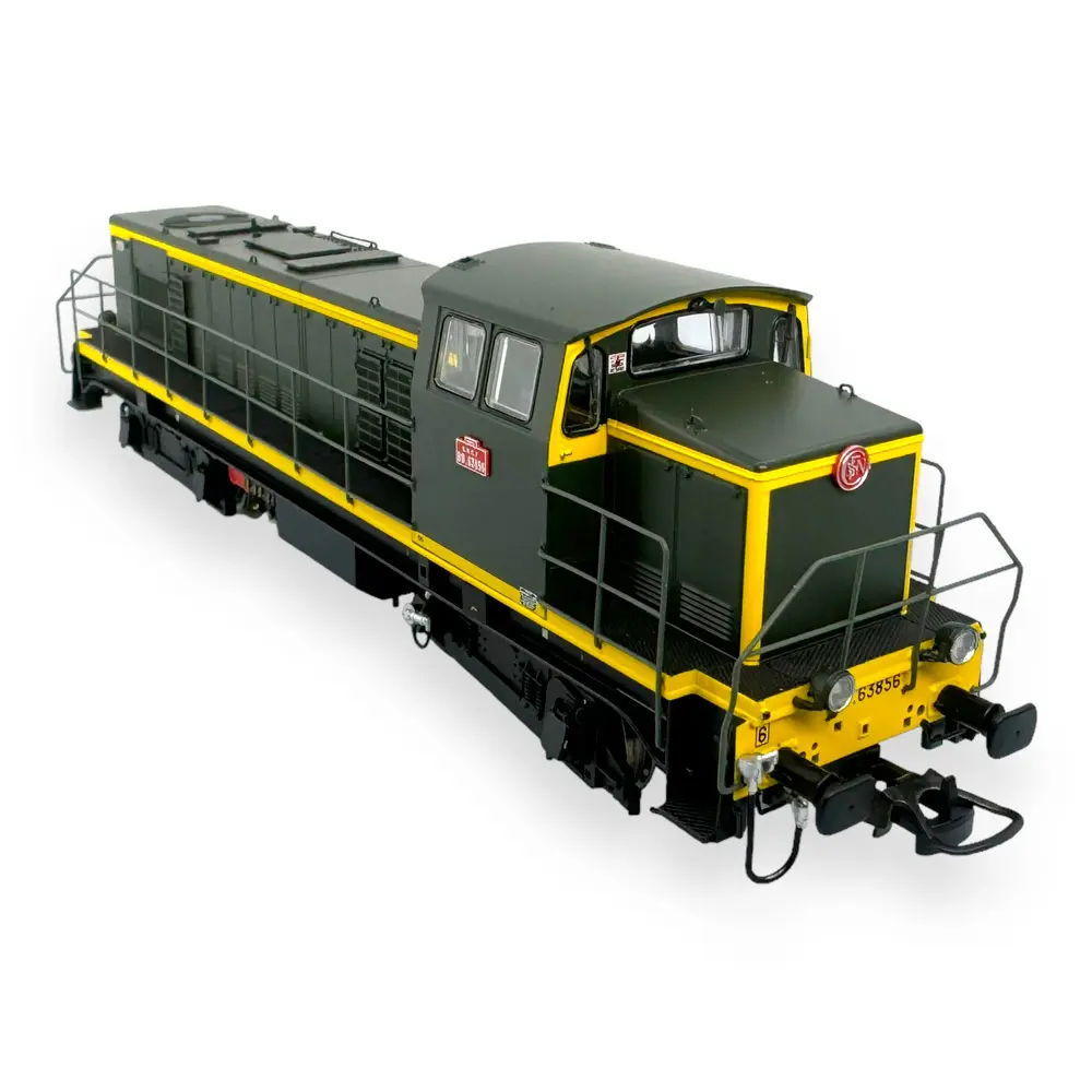 Locomotive Diesel  BB63856 Dépôt Portes - DC sans son R37 HO41110DC SNCF - HO  - 2