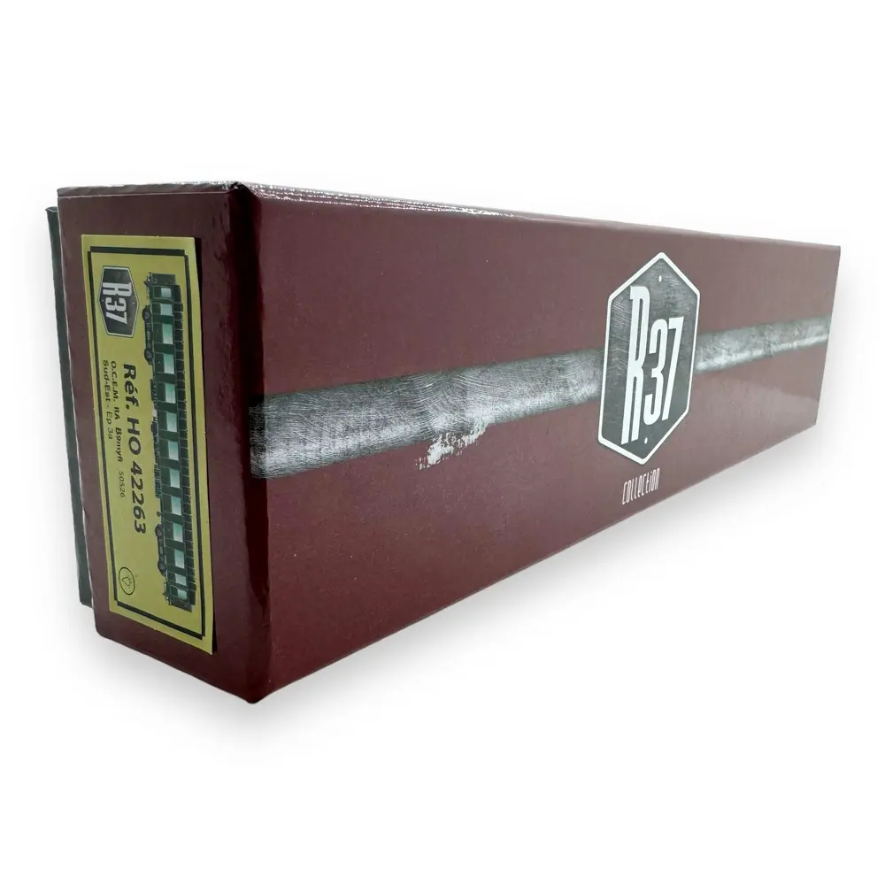 Voiture OCEM 2nd classe vert "PARIS-Lavage SUD-EST" Modernisé R37 HO42263 | SNCF HO Ep IIIa - 3