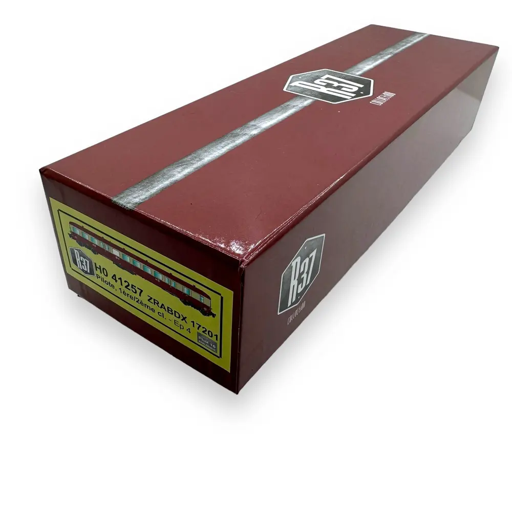 Remorque renforcée d'autorail ZRABDX 17201 - R37 HO41257 - HO 1/87 - SNCF - Ep IV - Analogique - 2R - 4