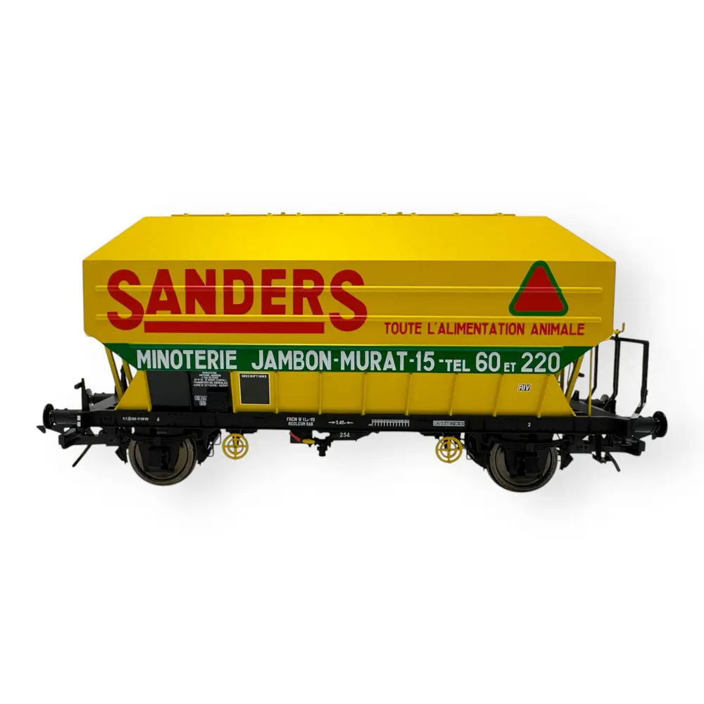 Wagon céréalier B. Richard Sanders - Rail 43 433023 - O 1/43 - SNCF - Ep IV - 2R - 3