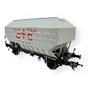 Wagon céréalier B. Richard CTC gris clair - Rail 43 433011/4 - O 1/43 - SNCF - Ep IV - 2R - 2